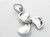 Boat Propeller sterling silver charm .925 Boats Prop charms additional view