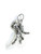 American Football player sterling silver charm .925 x 1 Sports charms detail