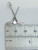 Ice Hockey sticks and puck sterling silver charm .925 Hocky charms detail