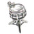 Drum sterling silver charm .925 x 1 Band Drumming Drummer charms