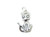 Cat sterling silver charm .925 Pussy Cats charms A1 detail