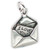 Love Letter I Love You sterling silver charm .925 Loving charms