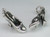 Vintage Pump style shoe sterling silver charm .925 shoes charms extra view