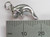 Manatee sterling silver charm .925 Sea Cow charms detail