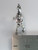 Doberman Dog sterling silver charm .925 Dobermans Dogs charms side view