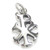 Greek Christ symbol sterling silver charm .925 x 1 Labarum Chi-Rho