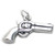 Handgun sterling silver charm .925 x 1 Hand Gun revolver charms