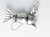Fishing Lure sterling silver charm .925 x 1 Fisherman Lures charms additional view