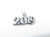 2019 Year sterling silver charm .925 x 1 Birthday Years charms additional view