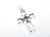 Cross open work sterling silver pendant .925 Crosses Pendants additional view