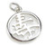Long Life Chinese sterling silver charm .925 x 1 China Symbols