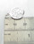 Love symbol Chinese sterling silver charm .925 Peaceful charms size example