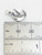 Swallow Bird sterling silver charm .925 Swallows Birds charms size example