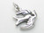 Swallow Bird sterling silver charm .925 Swallows Birds charms additional view
