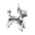 Poodle dog sterling silver charm .925 x 1 Poodles Dogs charms C3