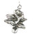 Lily Flower sterling silver charm pendant .925 x1 Lilies flowers charms