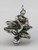 Lily Flower sterling silver charm pendant .925 x1 Lilies flowers charms additional view
