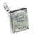 Huckleberry Finn book by Twain sterling silver charm .925 x 1 Books
