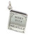 Moby Dick book by Herman Melville sterling silver charm .925 books