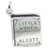 Little Women book by Louisa May Alcott sterling silver charm .925 x 1