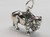 Buffalo sterling silver charm .925 Buffalos and Bison charms alternate view
