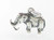 Woolly Mammoth sterling silver charm .925 x 1 Dinosaur charms detail