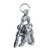 Mouse with Nutcracker sterling silver charm .925 Mice Christmas charms