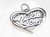 Middle Sister sterling silver heart charm .925 Family charms additional view
