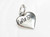 Lil Sis tiny heart sterling silver charm .925 Love Sisters charms additional view