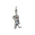 Ice Hockey player sterling silver charm .925 x 1 Sport & Hockey charms
