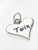 Twin Heart sterling silver charm .925 Hearts and Twins charms additional view