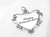Happy Anniversary heart sterling silver charm .925 x 1 Love charms additional view