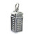 Phone Box sterling silver charm .925 Telephone boxes Phones Booth charms