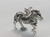 Zebra sterling silver charm .925 Zebras charms additional view