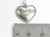 Aunt in a Heart sterling silver charm pendant .925 x 1 Aunts Family side view