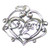 Sweet 16 Sixteen sterling silver charm pendant .925 Heart Charms