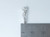 13 sterling silver charm .925 Birthday Age Number Thirteen charms side view