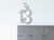 13 sterling silver charm .925 Birthday Age Number Thirteen charms size example