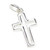 Cross cut out style sterling silver charm pendant .925 Crosses
