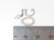 50 sterling silver charm .925 Birthday Age Number Fifty charms detail