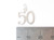 50 sterling silver charm .925 x 1 Birthday Age Number Fifty charms size example