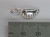 Cornish Pasty SMALL sterling silver charm .925 Food Pasties Charms detail