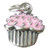 TINY Cupcake muffin sterling silver charm .925 x 1 Fairy cake charms