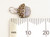 TINY Cupcake muffin sterling silver charm .925 Fairy cake charms A size example