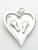 Baby Feet in heart sterling silver charm pendant .925 New Born extra view