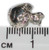 Chick in an egg sterling silver charm .925 Chicks - Eggs Easter charms side view