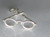 Pair of glasses sterling silver charm .925 x 1 Reading Eyesight charms size example