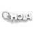 Hola sterling silver charm .925 Hi Hello Spanish Language charms