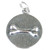 Bone sterling silver charm pendant .925 bones dog dogs charms