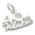 40 and Fabulous sterling silver charm .925 x 1 40th Birthday Age Forty